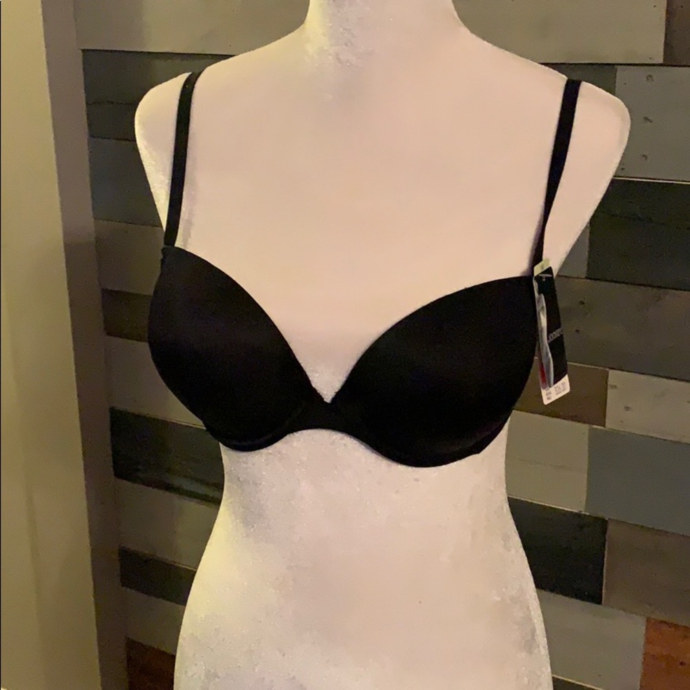 Black underwire bra by Jockey. 36B